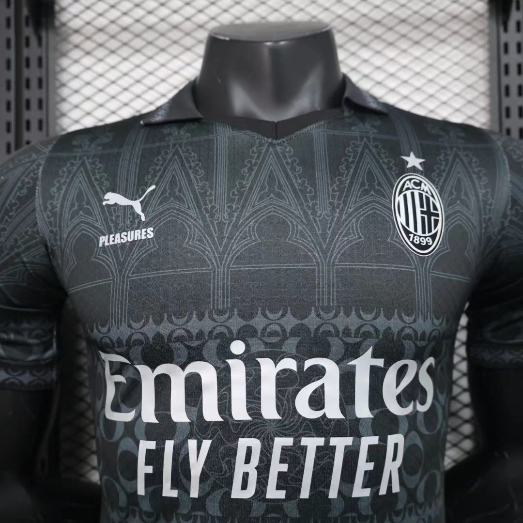AC Milan x Pleasures Fourth Black Kit 23/24