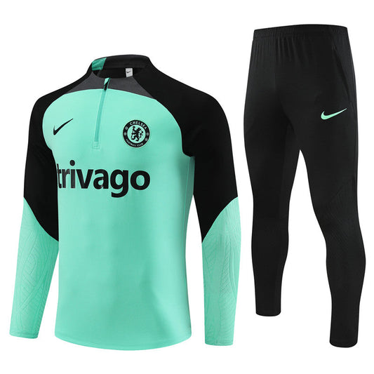 Chelsea 23/24 Light Green Black Long Training Set