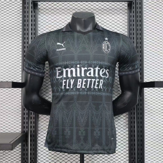 AC Milan x Pleasures Fourth Black Kit 23/24