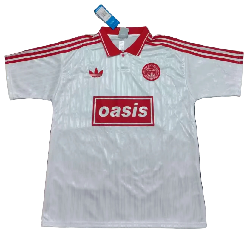 Oasis Live '25 Adidas Football Shirt Red/White