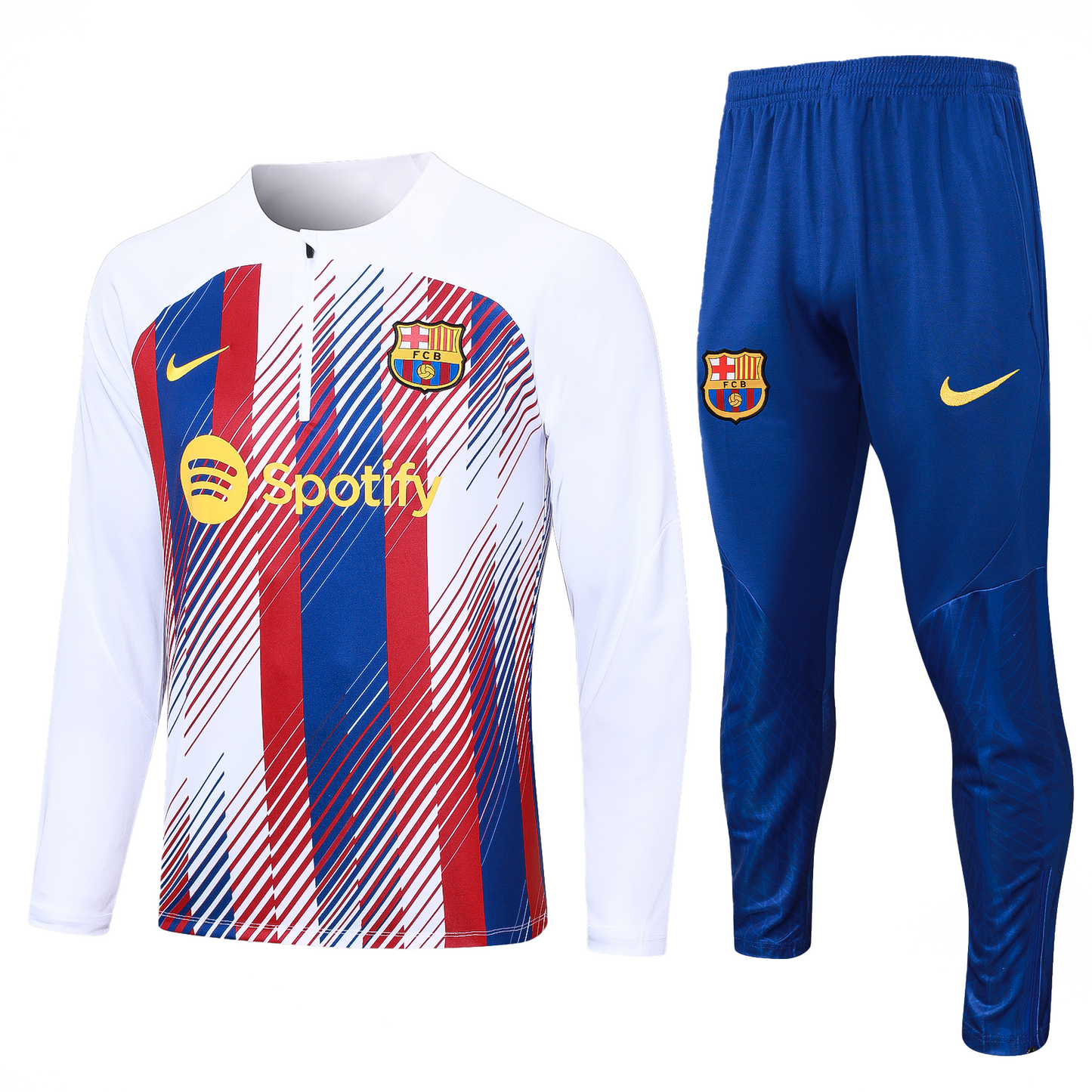 FCBarcelona 23/24 White Red Blue Long Training Set