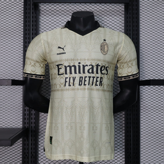 AC Milan x Pleasures Fourth White Kit 23/24