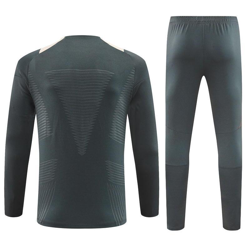 Real Madrid 24/25 Grey & Cream Long Training Set