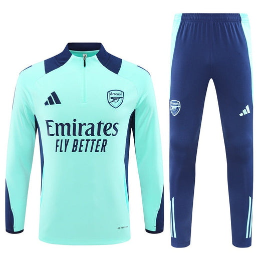 Arsenal 24/25 Light Blue & Dark Blue Sleeves Long Training Set