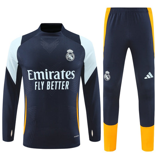 Real Madrid 24/25 Navy & Orange Long Training Set
