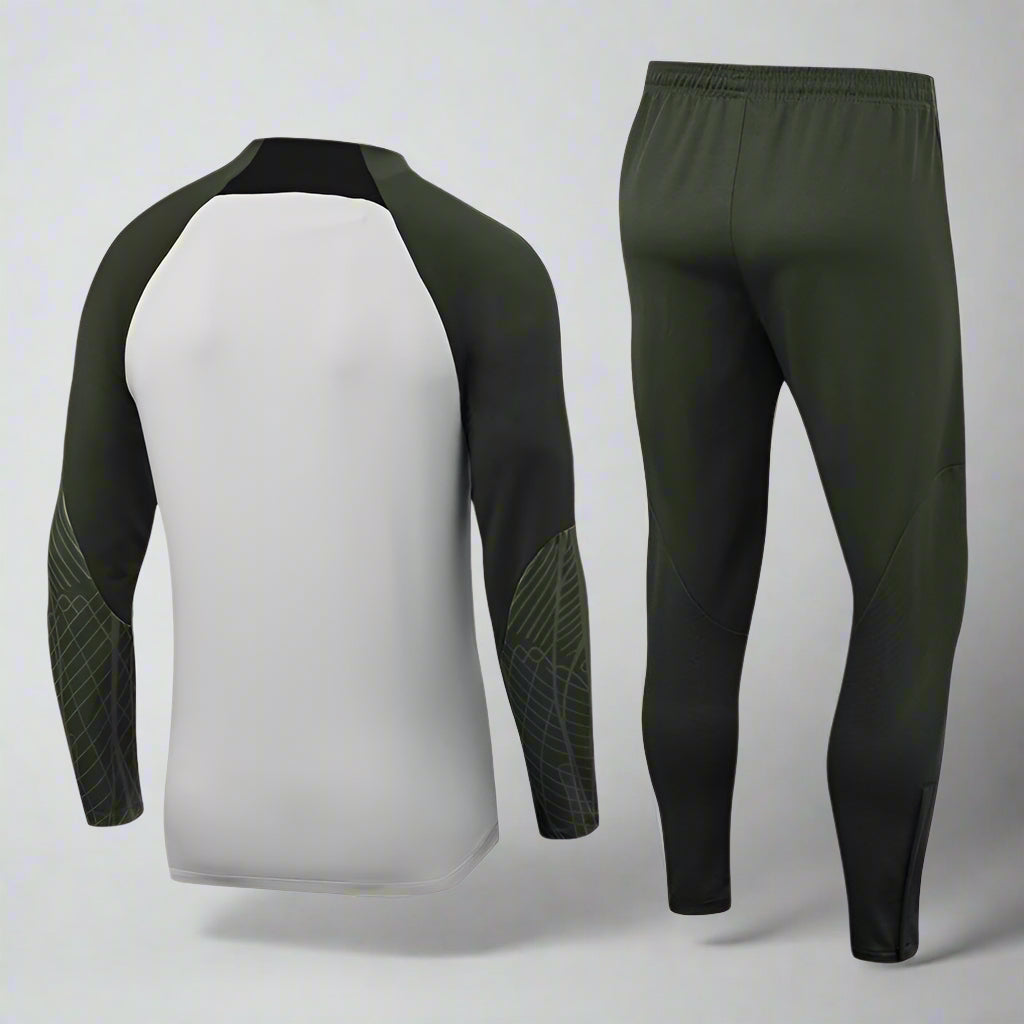 FCBarcelona 23/24 Cream Dark Green Long Training Set