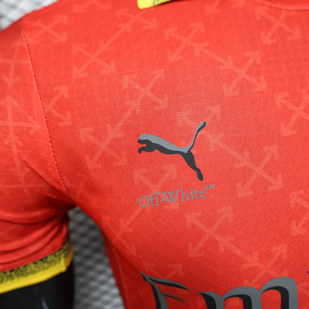 AC Milan x Off White Fourth Red Kit 24/25