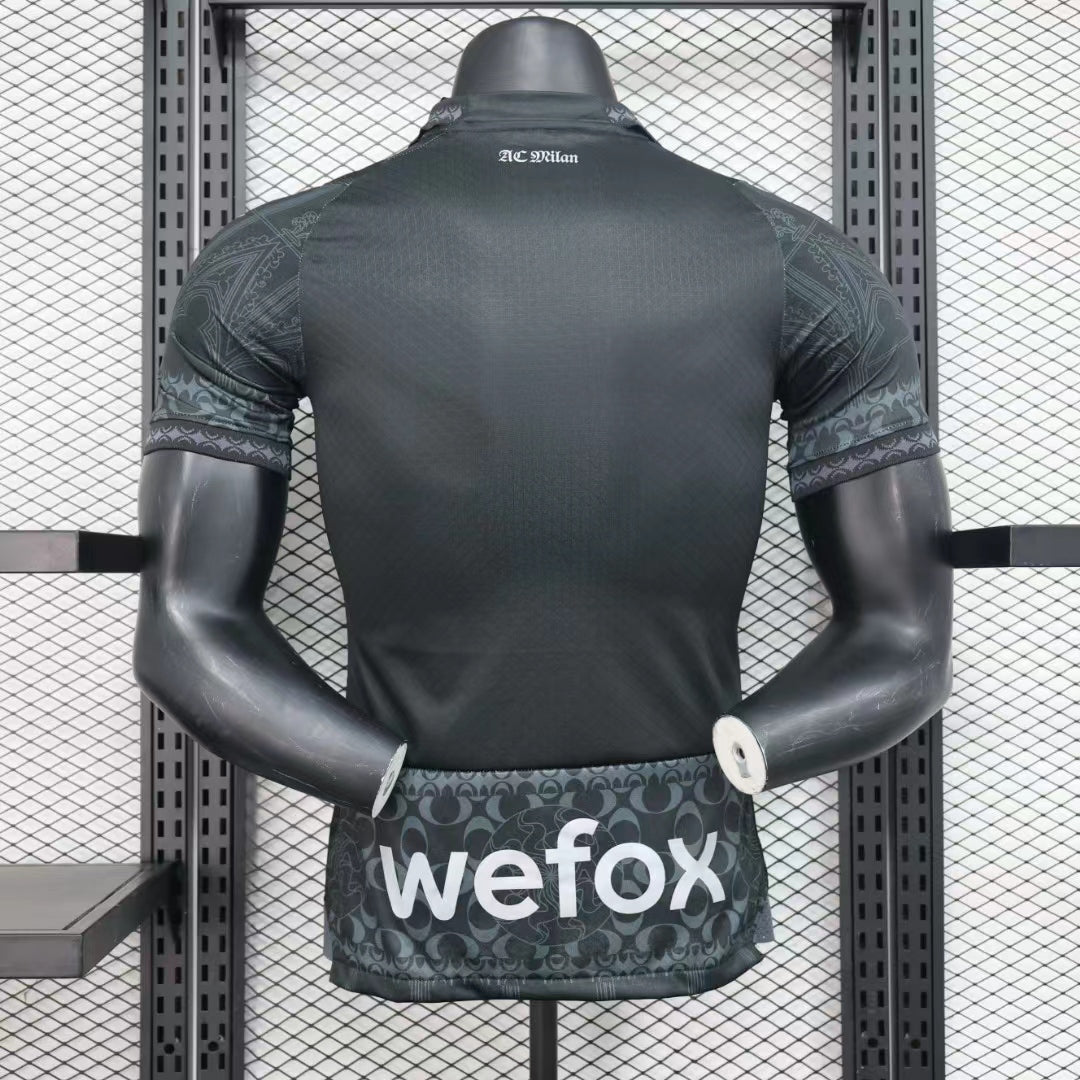 AC Milan x Pleasures Fourth Black Kit 23/24