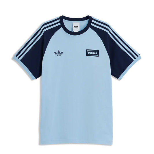 Oasis Live '25 Adidas 3 Stripes T-Shirt Sky/Indigo