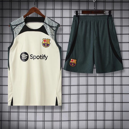 FCBarcelona 23/24 Cream Green Training Set