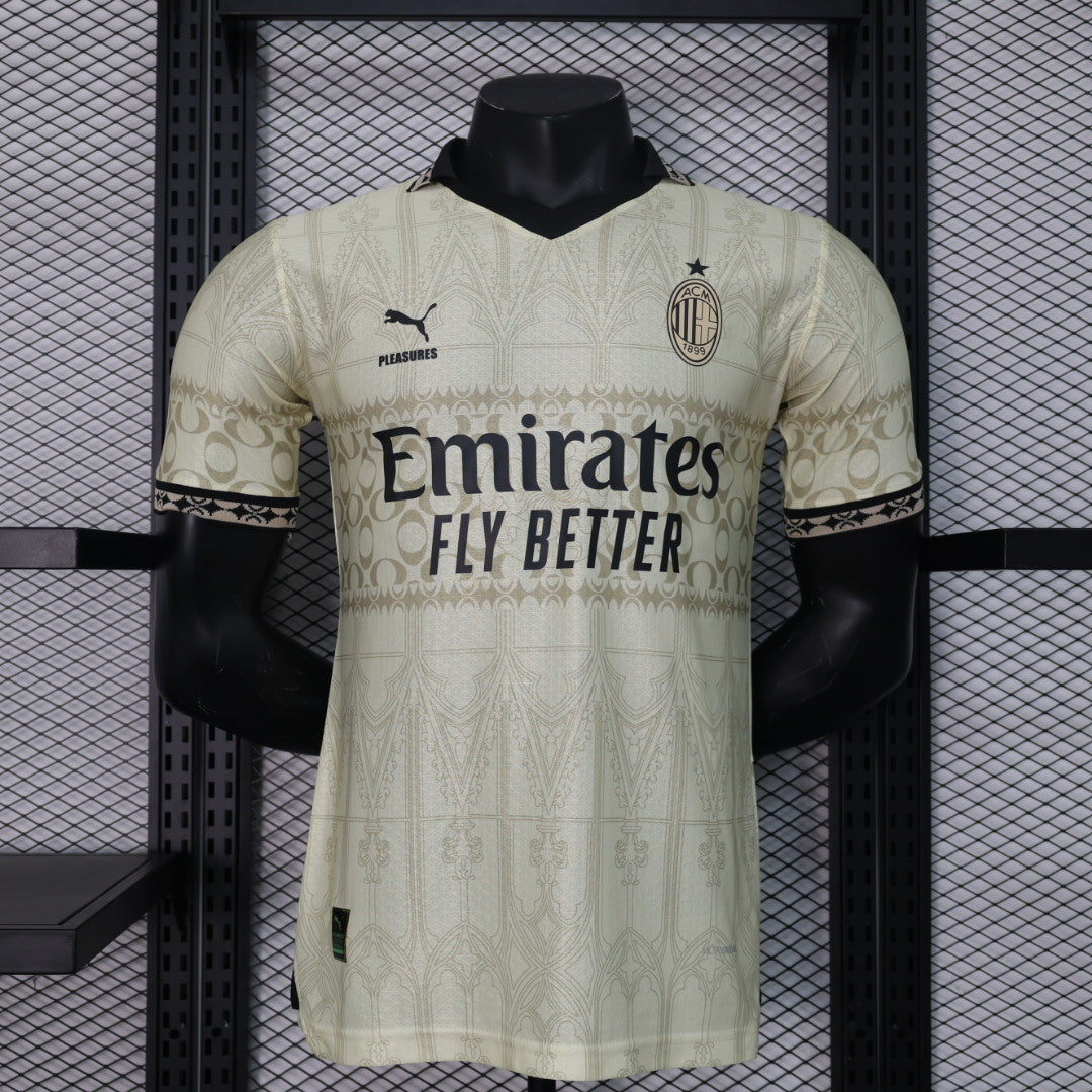 AC Milan x Pleasures Fourth White Kit 23/24