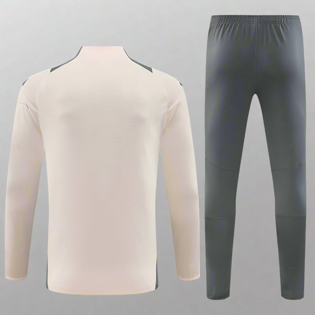 Real Madrid 24/25 Cream & Grey Long Training Set