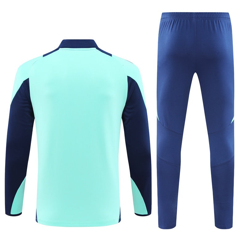 Arsenal 24/25 Light Blue & Dark Blue Sleeves Long Training Set